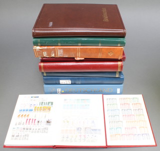 An album of mint and presentation German stamps, 2 albums of World mint and presentation stamps, an album of Soviet Russian stamps and 6 stock books of World stamps

