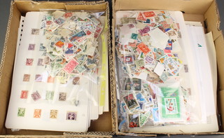A quantity of various Czechoslovakian and Hungarian used loose stamps 
