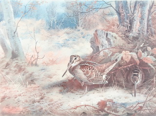 Archibald Thorburn, a print signed in pencil, study of game birds 12" x 15 1/4" 
