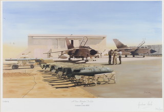 From the estate of Captain Eric M Brown after Graham Cooke MBE, a limited edition coloured print no. 729 of 850 "Tabuk" 11" x 16"  