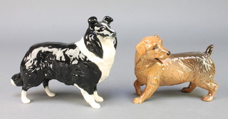 A Beswick figure of a Terrier 6", a ditto Sheep Dog 7" 
