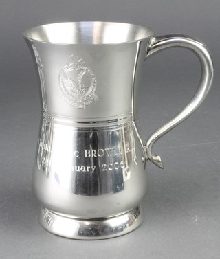 From the estate of Captain Eric M Brown an English pewter tankard engraved Captain Eric Brown RN 24th January 2006
