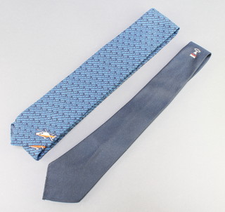 From the estate of Captain Eric M Brown a blue polyester tie for Westland 30, a British Helicopter Association tie and a British Helicopter Advisory Board tie  