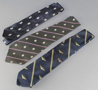 From the estate of Captain Eric M Brown 3 polyester striped ties 