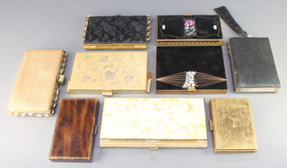 A collection of Art Deco and later evening purses and cases 