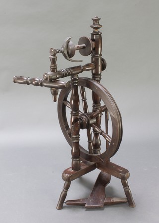 A beech spinning wheel