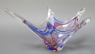 A Studio Glass freeform bowl 18" 