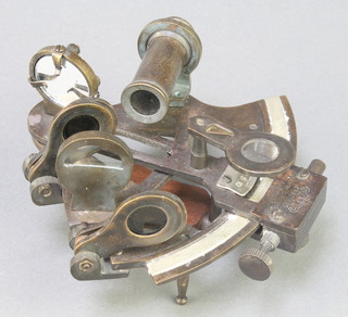 A reproduction bronze sextant 5" 