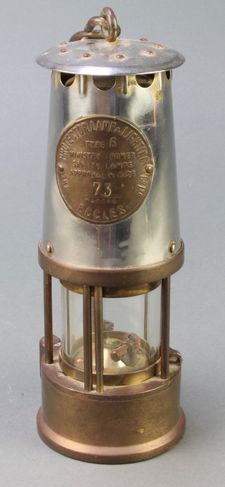 A miner's safety lamp by the Protector Lamp and Lighting Company Type 6 