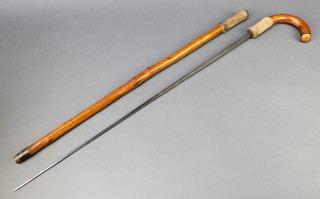 Molf of Birmingham, a Victorian sword stick with 29 1/2" blade 