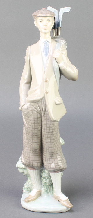 A Lladro figure of a gentleman golfer F29D 12" 