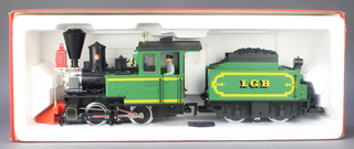 LGB Lehman, a large gauge 2017 American locomotive and tender 81,5mm, boxed, 