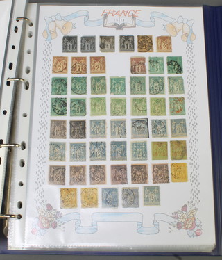 An album of mint and used French stamps 1862 to 1960 