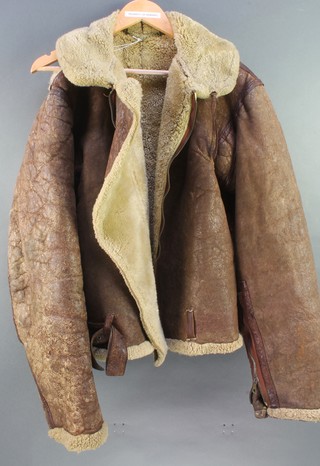 A brown Irving style flying jacket