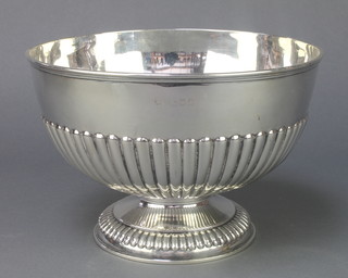 A Victorian silver demi-fluted rose bowl, London 1899 540 gramss