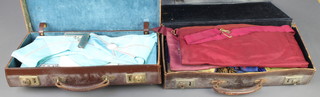 A quantity of Masonic aprons and sashes including London Grand Rank, Past Principal and Past Master together with a case with minor regalia