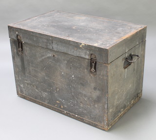 A German telegraph carrying case the top marked Transport Kasten Fur BZA 25"h x 22"w x 35" 