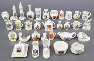A collection of crested china 