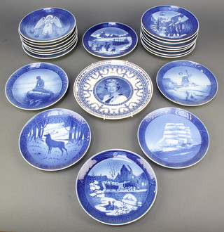 Forty six Royal Copenhagen Christmas plate and 2 others