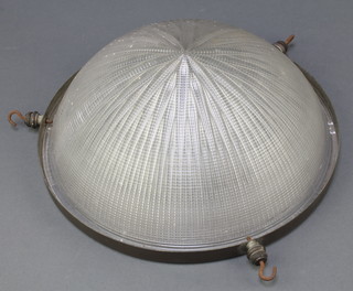 An Art Deco "Blondell Stiletto bowl" hanging  light shade 