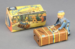 A German Gescha clockwork tin plate model Express-Boy, boxed (1 side missing) 