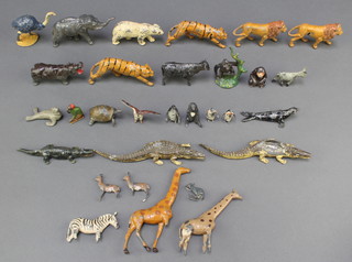 A collection of Britains zoo animal figures 