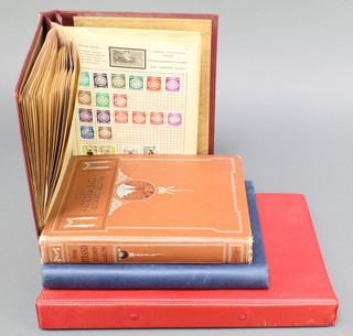 A Herald album of World stamps  a Swiftsure album of World stamps and a ring bound folder of African mint stamps 