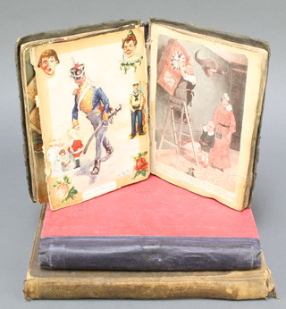 2 Victorian scrap albums together with a black and white photograph album of Sierra Leone 1942-1943 
