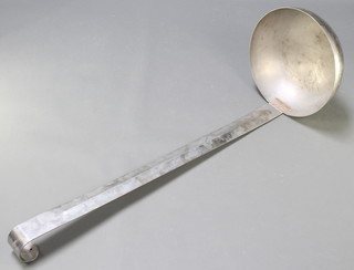 A large polished steel ladle 56" 