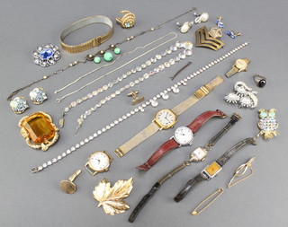 Minor costume jewellery and watches