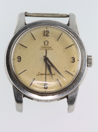 A gentleman's steel cased Omega Automatic Seamaster wristwatch