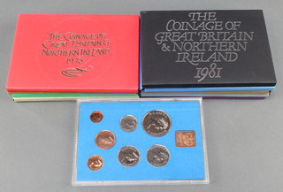 10 proof coins sets 1972 - 1981