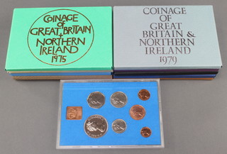 11 proof coins sets 1972-1982 