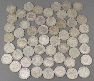 A quantity of pre-1947 UK coins, 740 grams 
