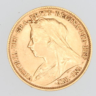 A half sovereign 1898