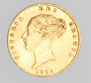 A half sovereign 1853