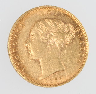 A half sovereign 1877