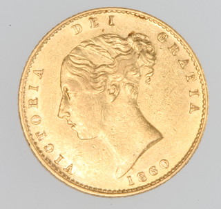 A half sovereign 1860