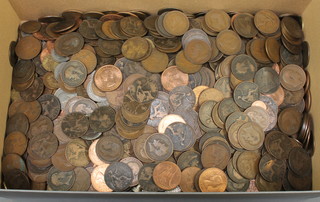 A large quantity of UK bronze coins 
