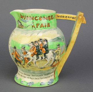 A Crown Devon Fieldings Widdicombe Fair musical jug 8"   