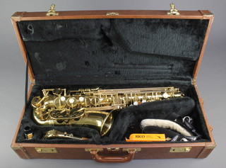 Trevor J James & Co, The Horn alto saxophone, cased, complete with 2 metal saxophone stands 