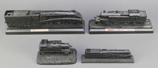 A Cole model of the 4468 Mallard locomotive ditto Fowler 2-6-AT 42301 tank engine, 1 other The 4472 Flying Scotsman and tank engine (chimney f) 
