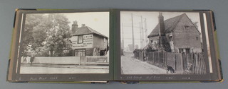 An early 20th Century black and white photograph album of Sutton and surrounding environs, Angel Hill, The Cricketers Inn, High Street, Green Pond, North Street etc