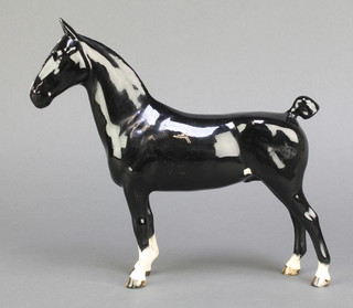 A Beswick figure of a pony hackney C H Black Magic 8 1/2" 