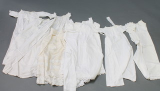 10 Victorian cotton dolls/christening gowns 