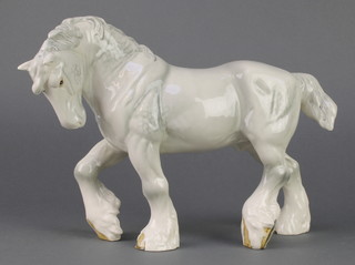A Beswick figure Shire Horse, rocking horse  grey, 2578 8 1/4" 