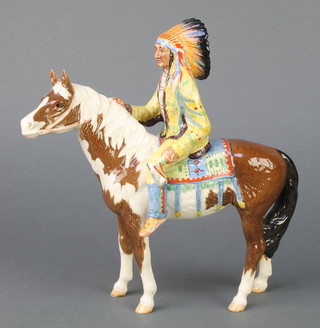 A Beswick figure mounted Indian 1391 8 1/2" 