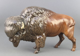 A Beswick figure Bison, dark brown, 1019 5 3/4" 