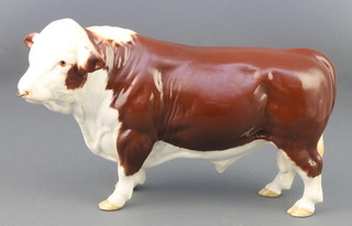 A Beswick figure Polled Hereford Bull, gloss, 2549A 5" 