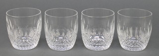 A set of 4 Waterford Crystal water glasses 